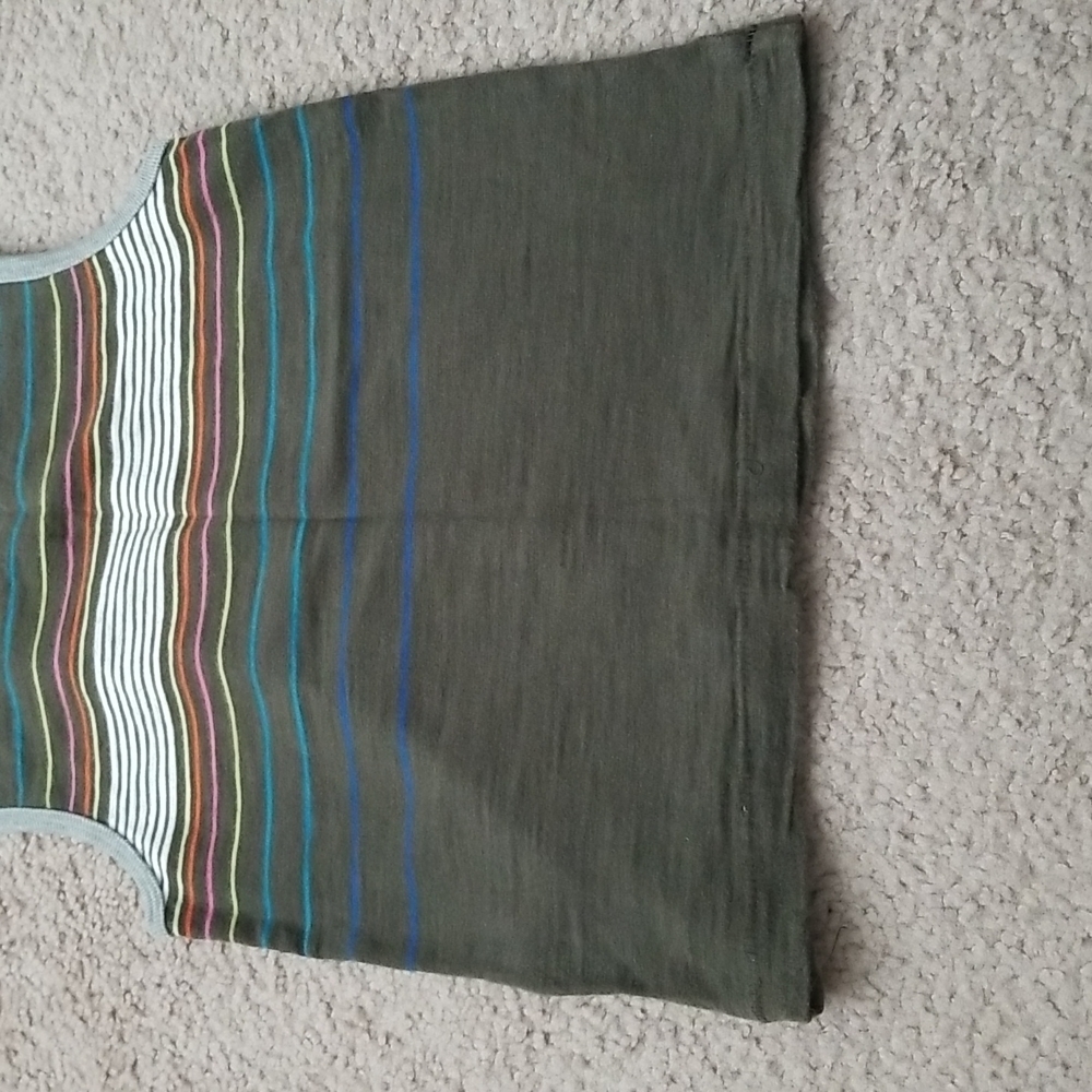 Place Kids Tank Top - Green and Blue Stripes - Picture 7 of 8